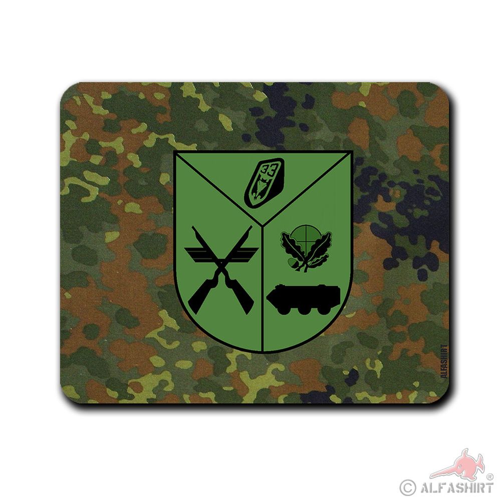 Mousepad BW Flecktarn 2 LwSichStff Wappen Taktisches Luftwaffengeschwader #44521