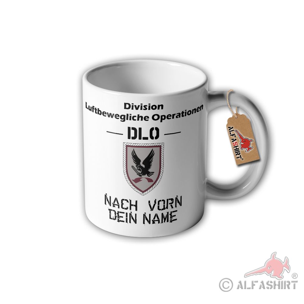 Tasse DLO Division Luftbewegliche Operationen Nach vorn Wappen Abzeichen #30442