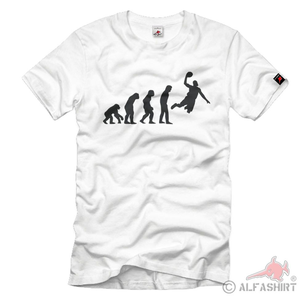 Vom Affen zum Basketballspieler Entwicklung des Menschen T Shirt #2136
