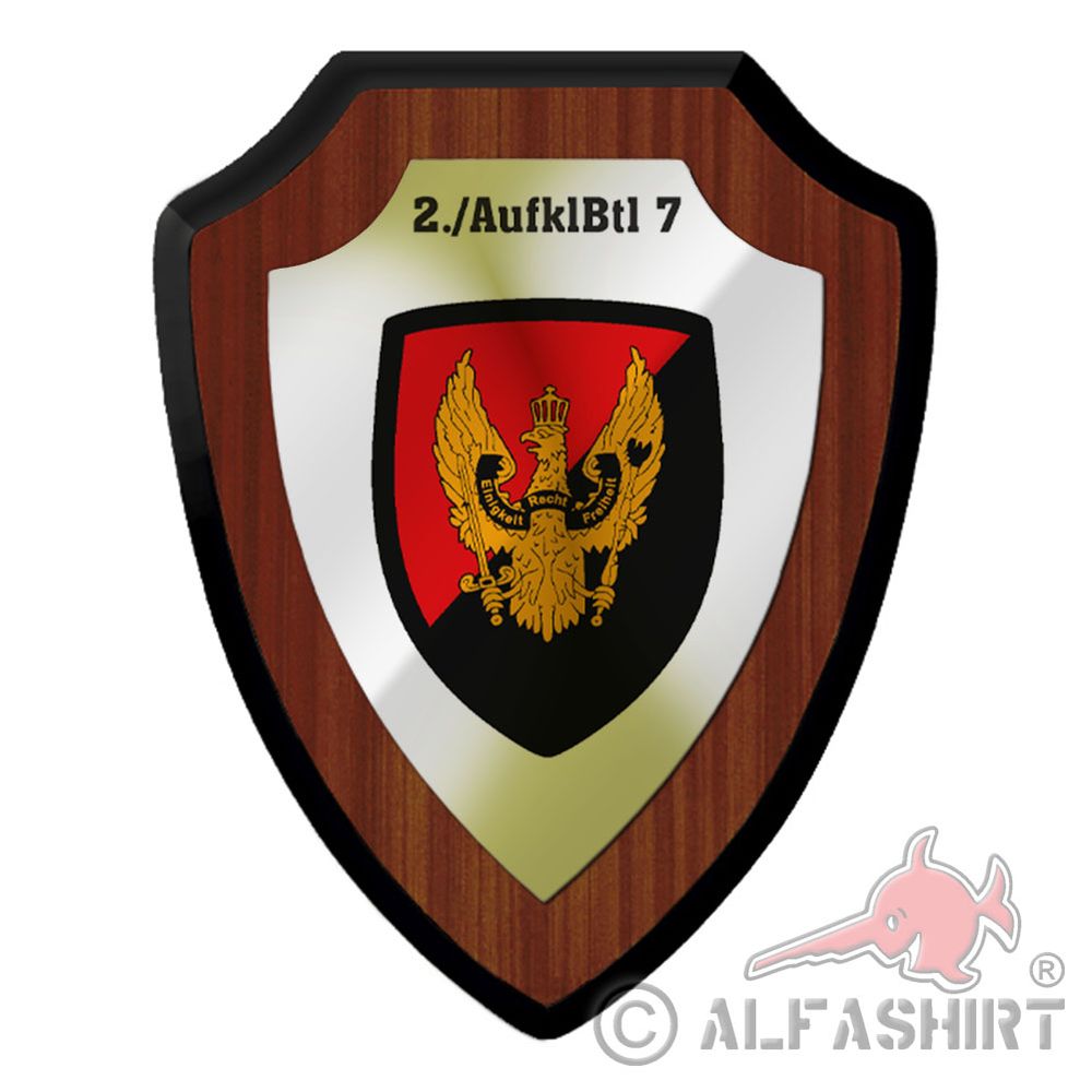 Heraldic shield 2 AufklBtl 7 Reconnaissance Battalion Bundeswehr coat of arms #44281