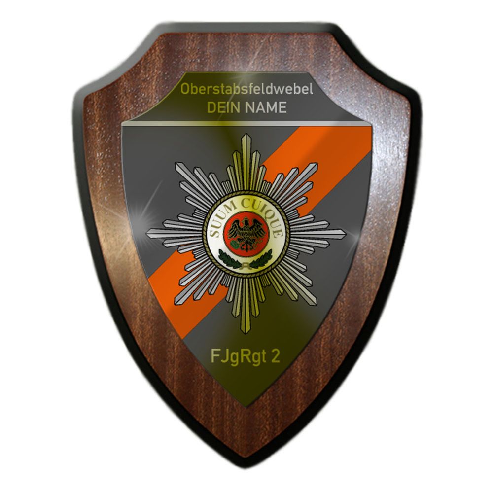 Heraldic shield Personalisert Feldjägerregiment 2 FJgRgt 2 Bundeswehr # 31230