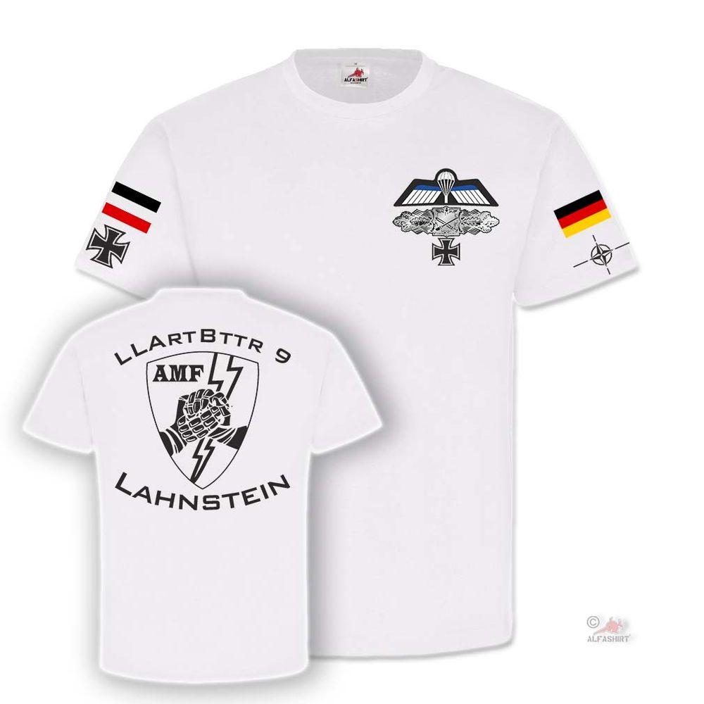 LLArtBttr 9 Lahnstein AMF Airborne Artillery Battery Luftlande T Shirt # 25607