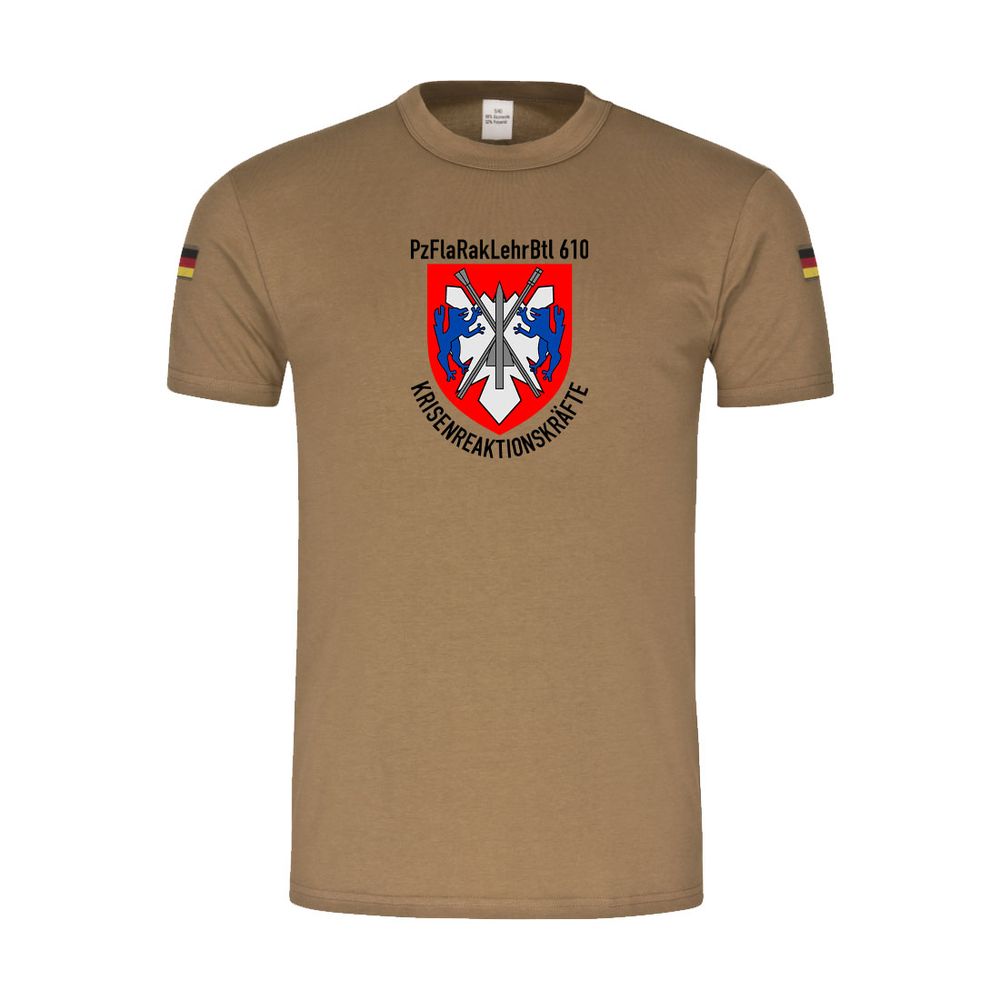 BW Tropenshirt PzFlaRakLehrBtl 610 Krisenreaktionskräfte KRK Panzer #45524