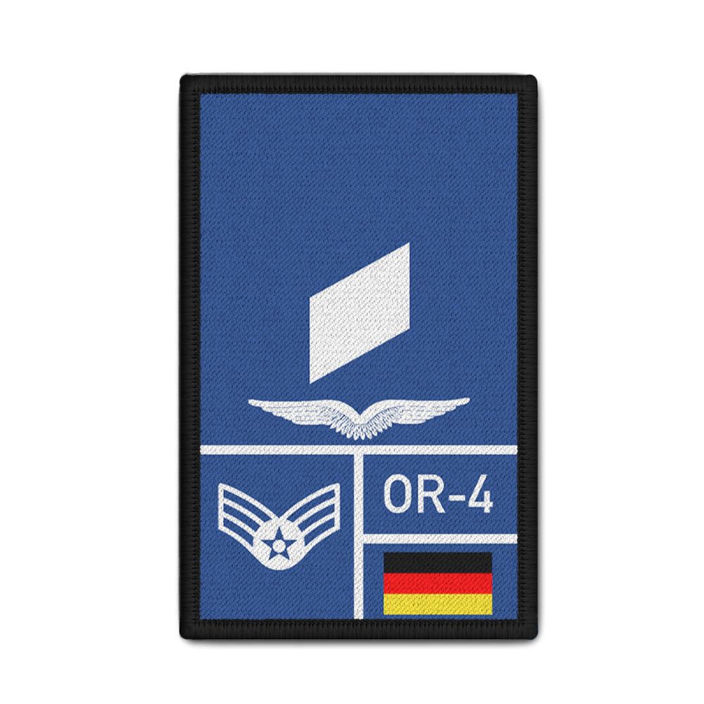 Rank Patch Bundeswehr Heer Luftwaffe Marine Navy Blau #BW-Patch