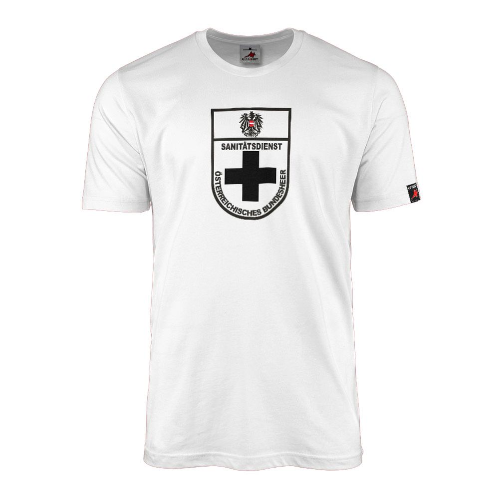 Sanitäter Bundesheer Österreich Sani Sanitätsdienst Adler Wappen - T Shirt #3689