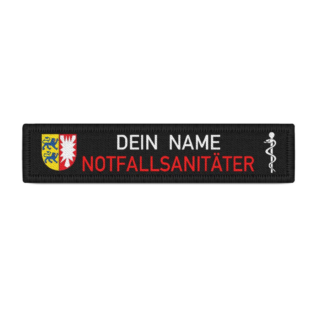 Name tag emergency paramedic Schleswig Holstein patch fire brigade rescue # 37408