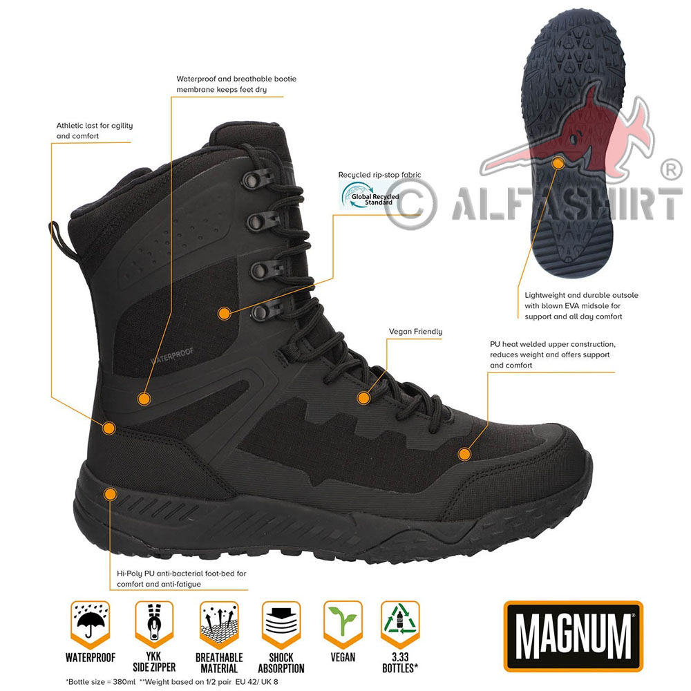 Einsatzstiefel MAGNUM Ultima 8.0 SZ WP Stiefel Wasserdicht leicht KSK GSG9 SEK