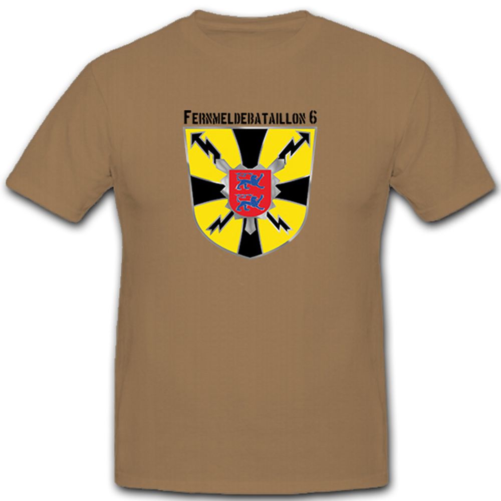 Fernmeldebataillon 6 Bundeswehr Wappen Emblem- T Shirt #7846