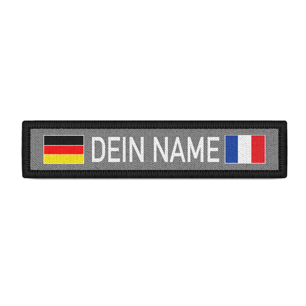 Namensschild Dein Name Personalisiert Frankreich Aufnäher Wunschname #32820