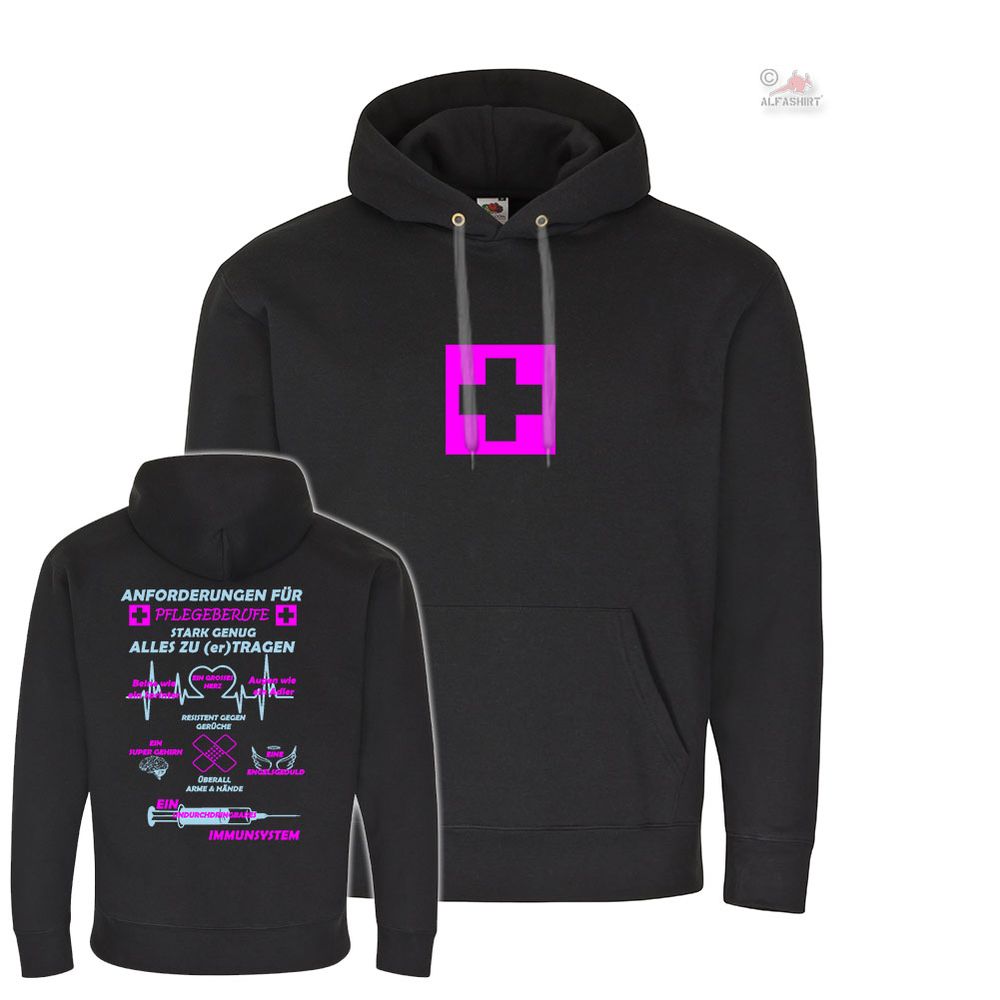 Pflegeberufe Pflegerin Berufsbekleidung Pflegedienst - Kapuzenpullover #18689