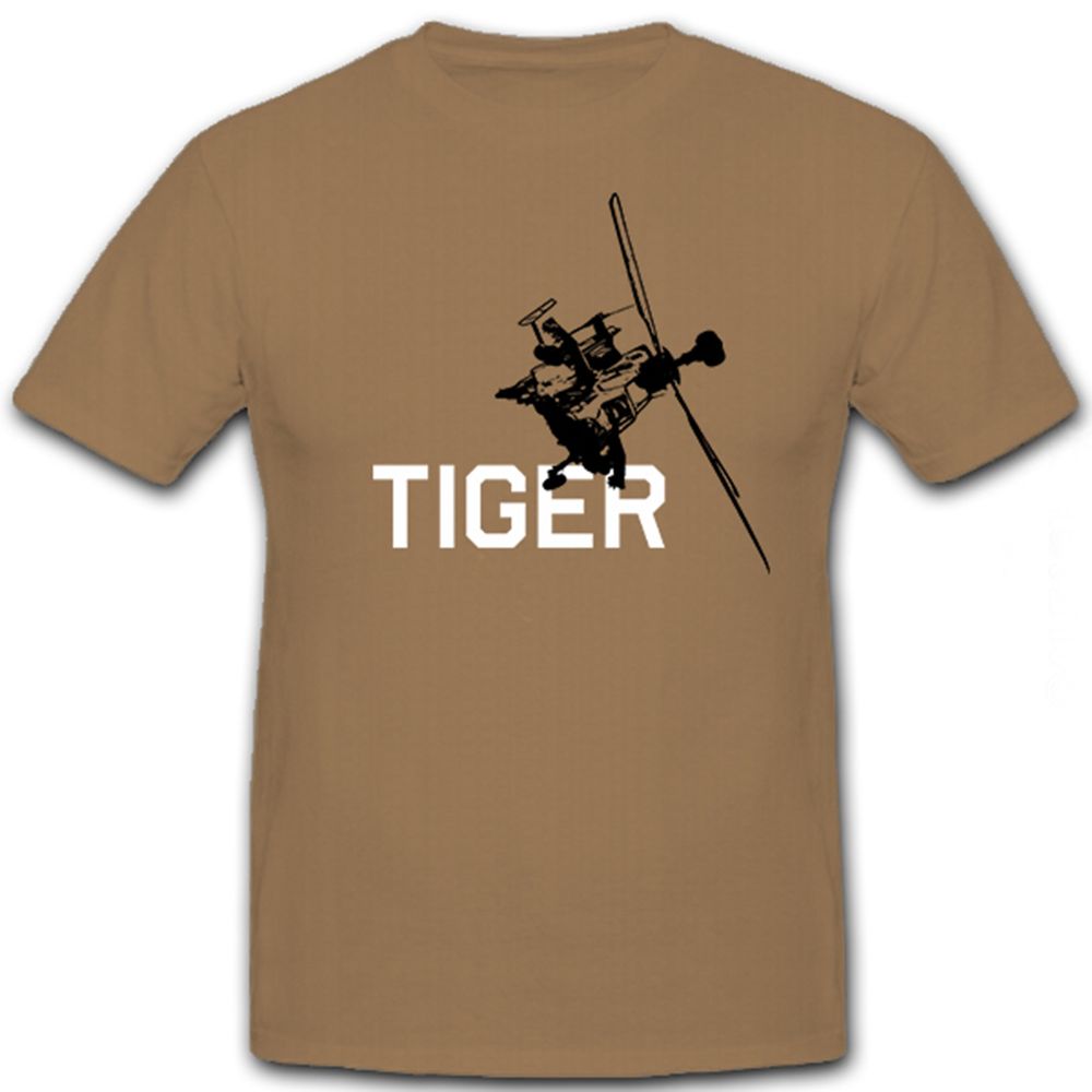 Tiger Helikopter Deutscher Französischer Hubschrauber Militär - T Shirt #5931 