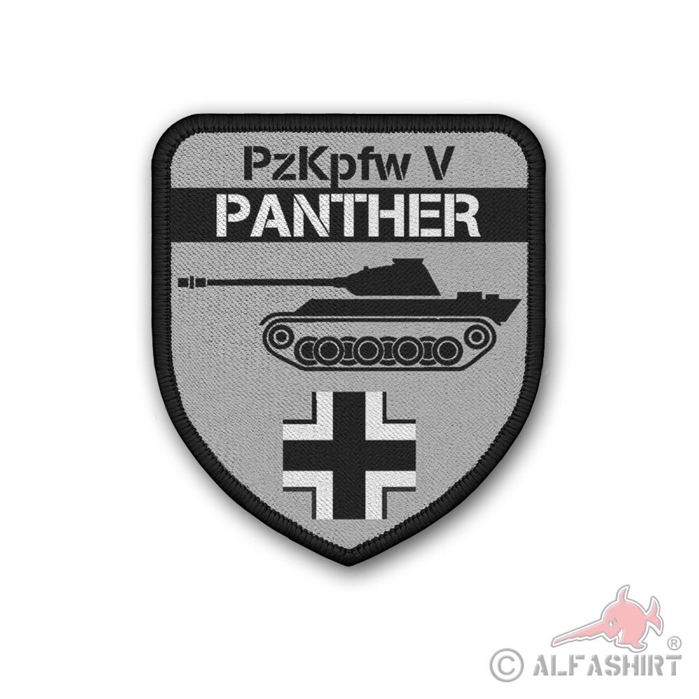Patch PzKpfw V Panther Panzer grau Aufnäher Division#37158