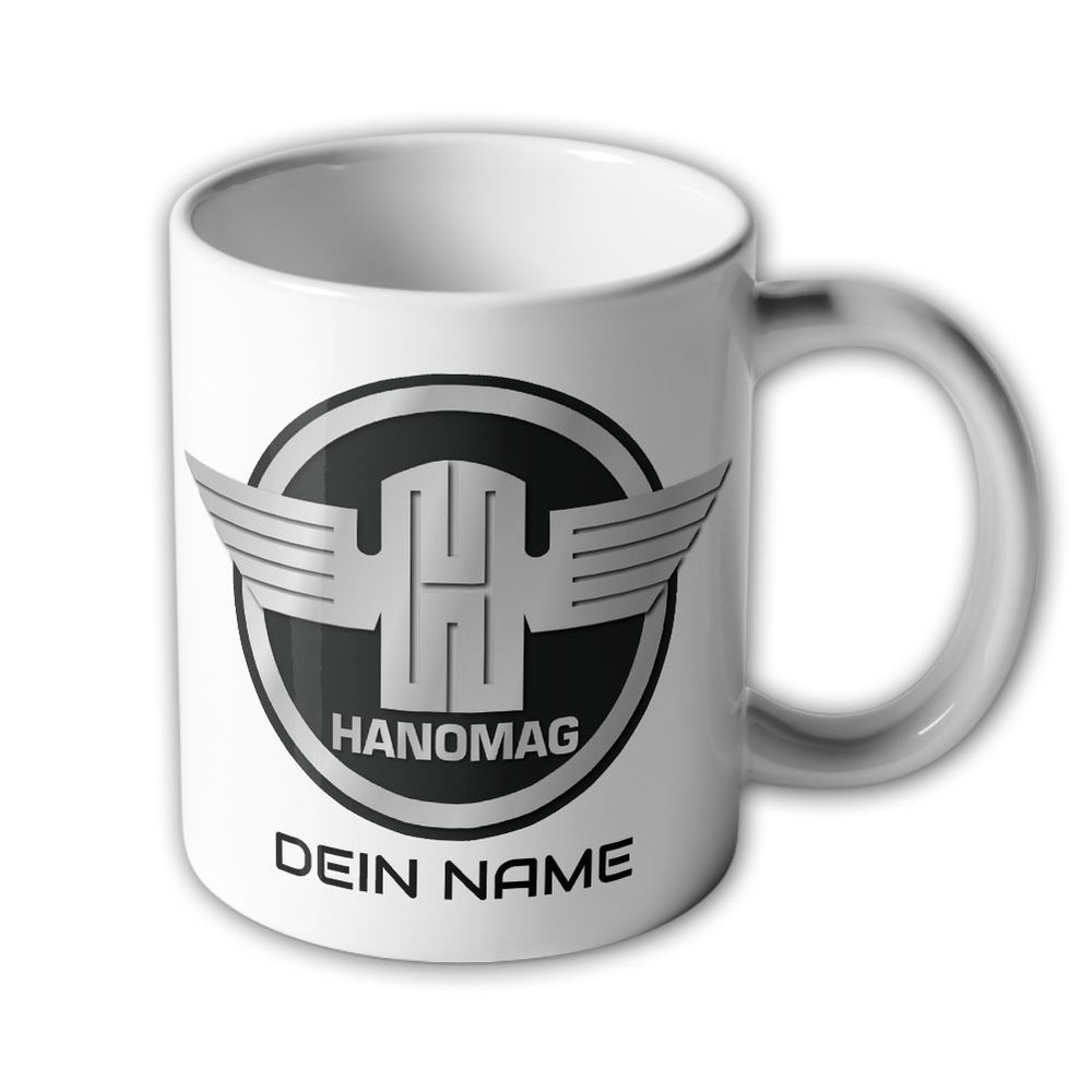 Tasse Hanomag Emblem Personalisiert Traktor Auto Logo Wappen Abzeichen #34492