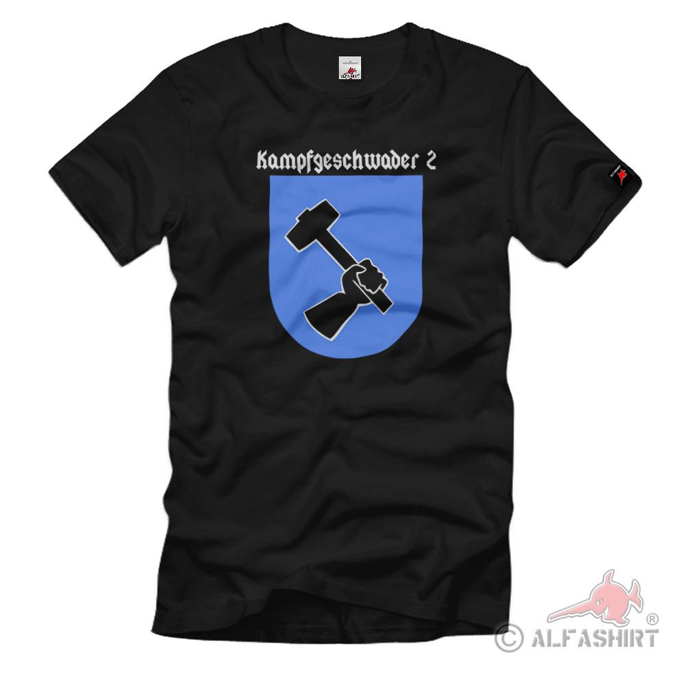Kampfgeschwader 2 Luftwaffe KG2 Holzhammer Geschwader - T Shirt #1076 Kampfgeschwader 2 Luftwaffe KG2 Holzhammer Geschwader - T Shirt #1076