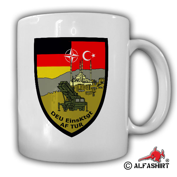 Cup 7 DEUEinsktg AF TUR Crest Badge Anti-Aircraft Turkey Bulgaria # 15028