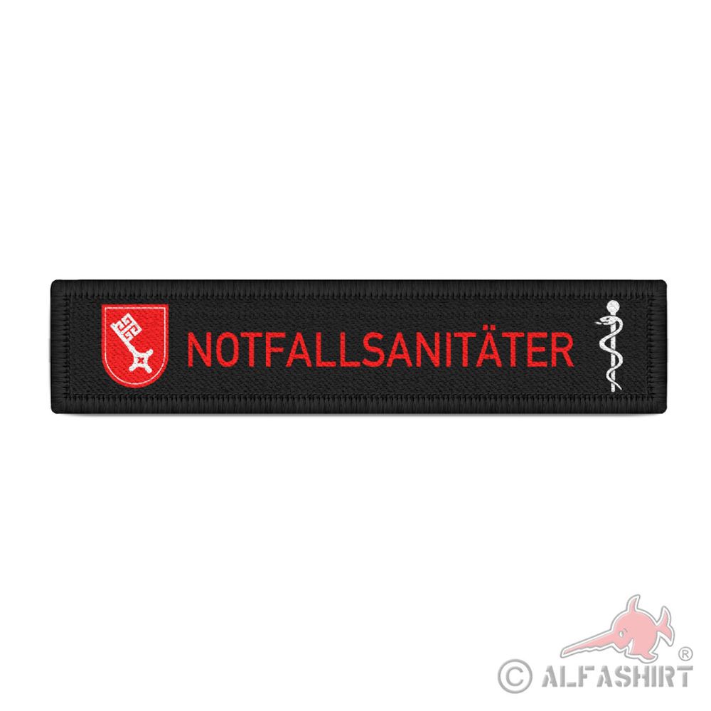 Namen Patch NOTFALLSANITÄTER Bremen Feuerwehr Rettungdienst Bundeswehr #40773