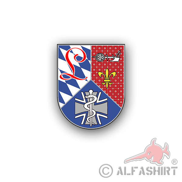Sanitätslehrregiment SanLehrReg Lower Bavaria Sticker Bundeswehr 10x8cm # A4506