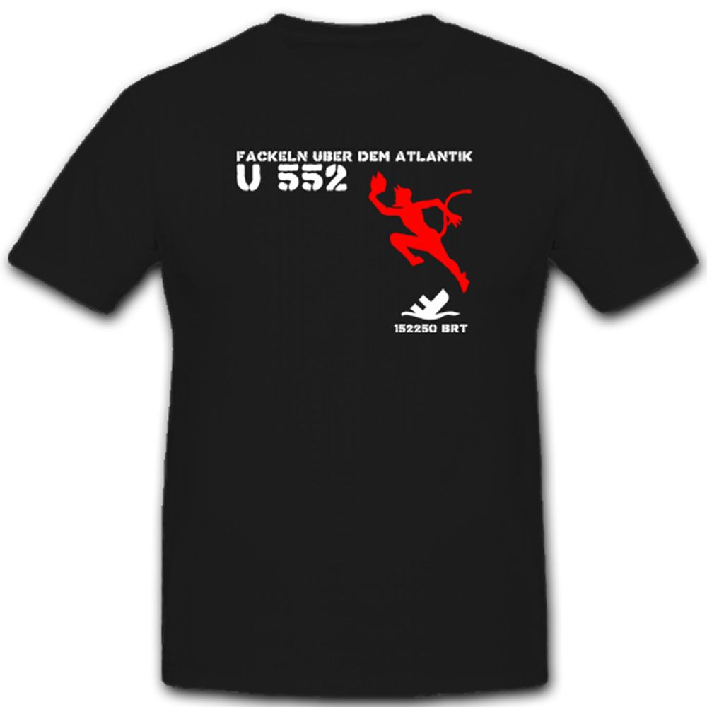 Uboot 552 U552 Militär Marine Untersee Schlachtschiff Unterseeboot T Shirt#3249