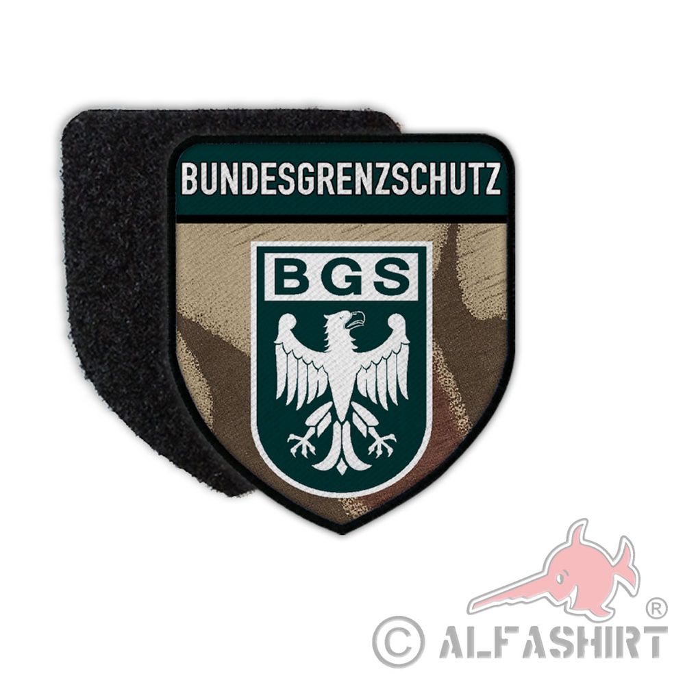 Patch BGS splinter-camouflage coat of arms badge federal border guard GSG-9 sleeve # 34008