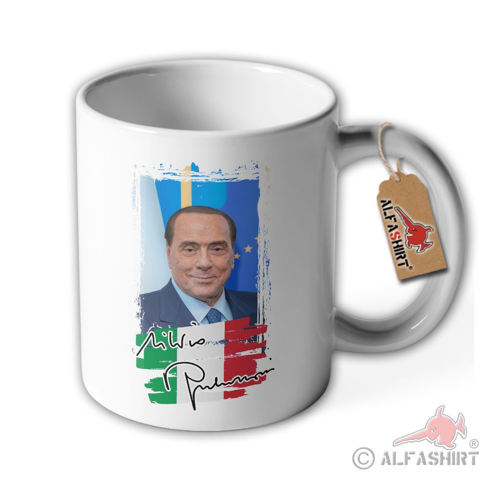Tasse Silvio Berlusconi Politiker Präsident Italien Andenken Becher #42150