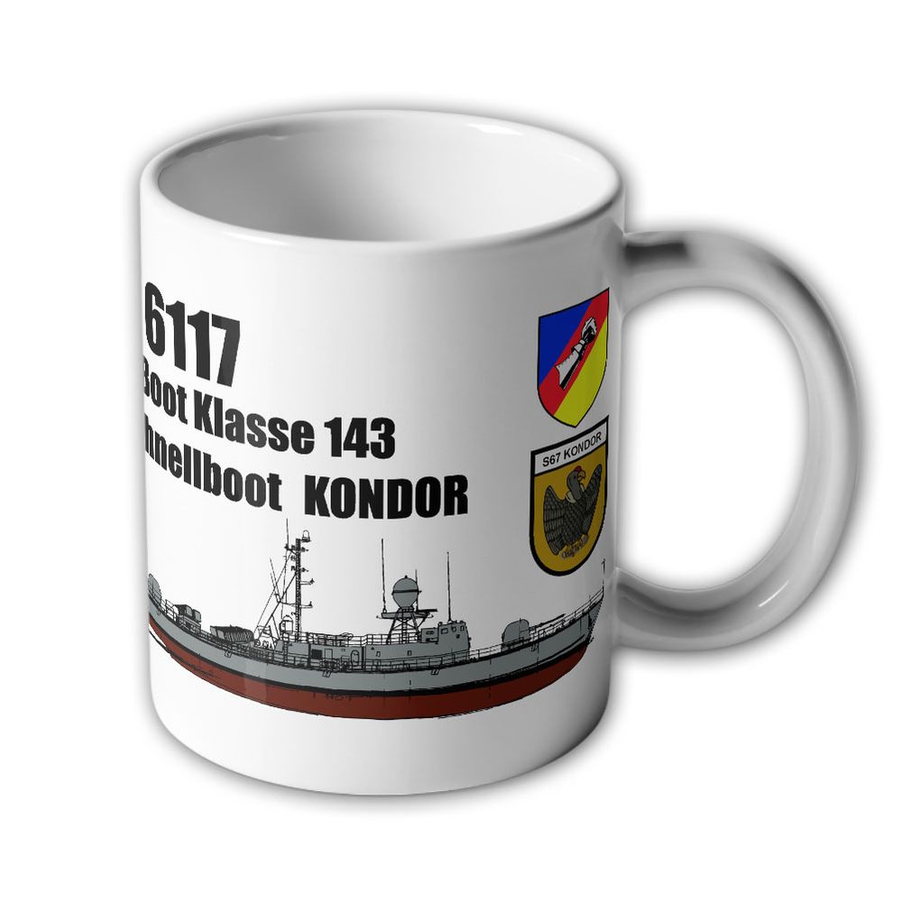 Tasse Schnellboot Kondor P6117 Klasse 143 Bundesmarine 2. #47725