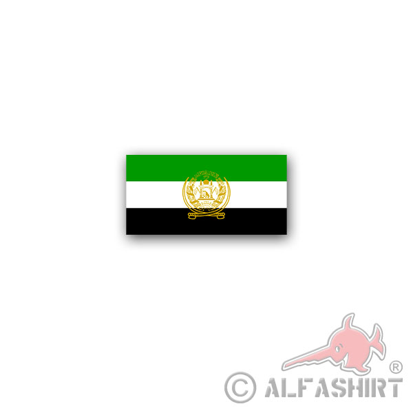 Sticker Afghanistan Flag Islamic Republic Dari 7x3,5cm A3038
