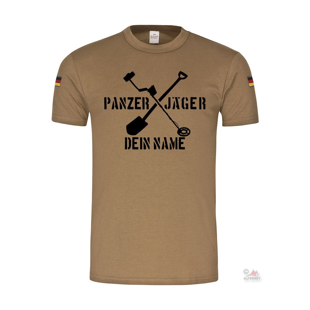PERSONALISIERT BW Tropen Panzer Jäger Schatzsucher Tropenshirt T-Shirt#38211