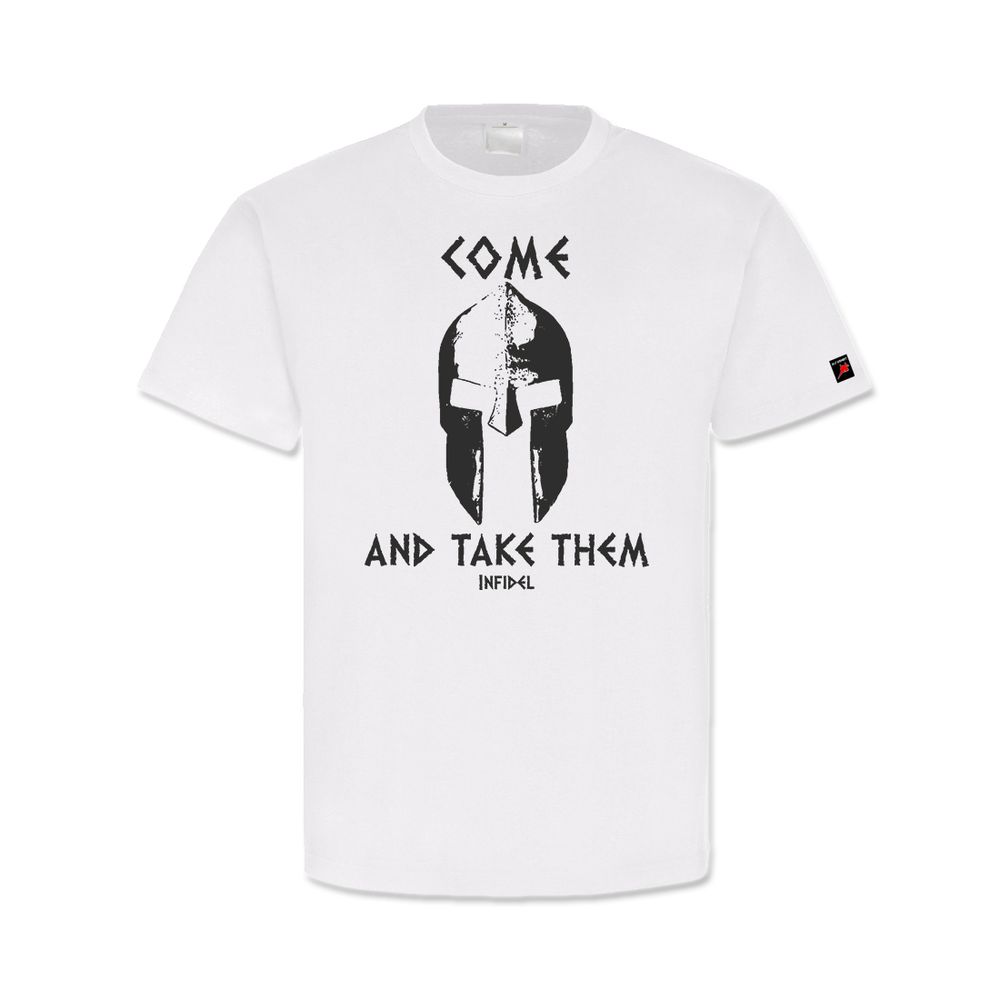Sparta Helm & Schild come and take them Infidel Spartaner Isaf T Shirt #18360