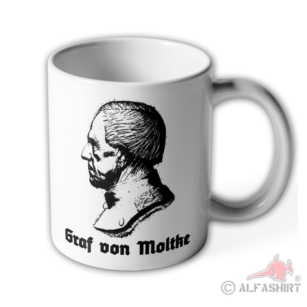 Tasse Graf von Moltke Preußischer General Schweiger Militär Preußen Becher#38899