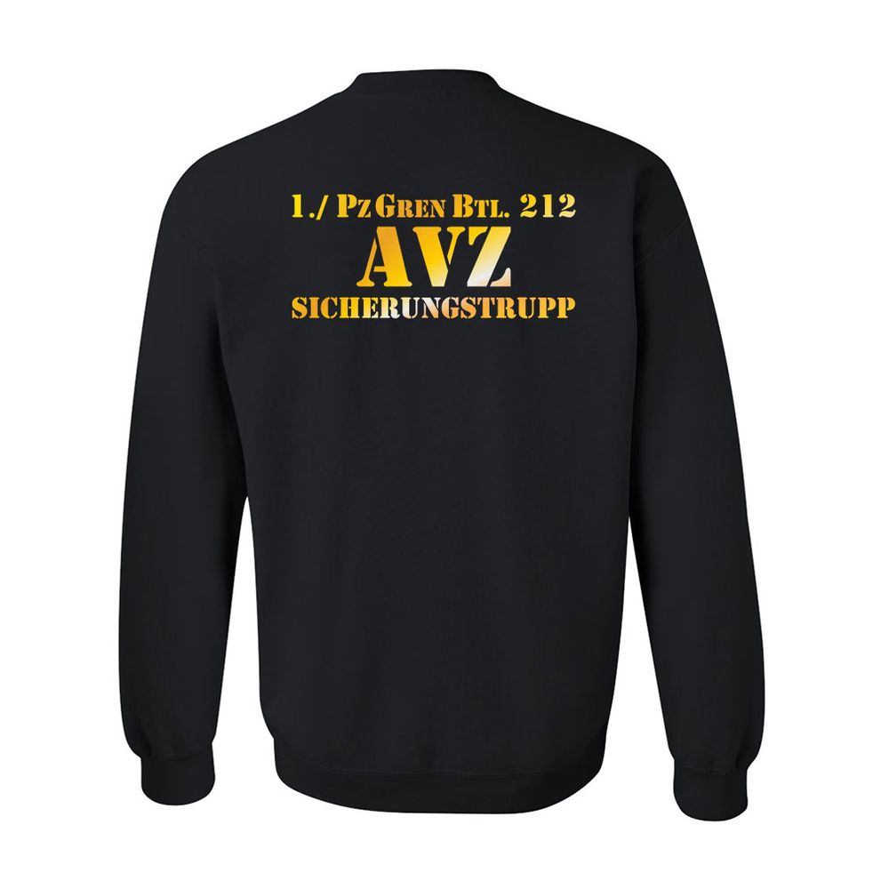 AVZ Sicherungstrupp PzGrenBtl 212 Bundeswehr Totenschädel Barett  Pullover #9583