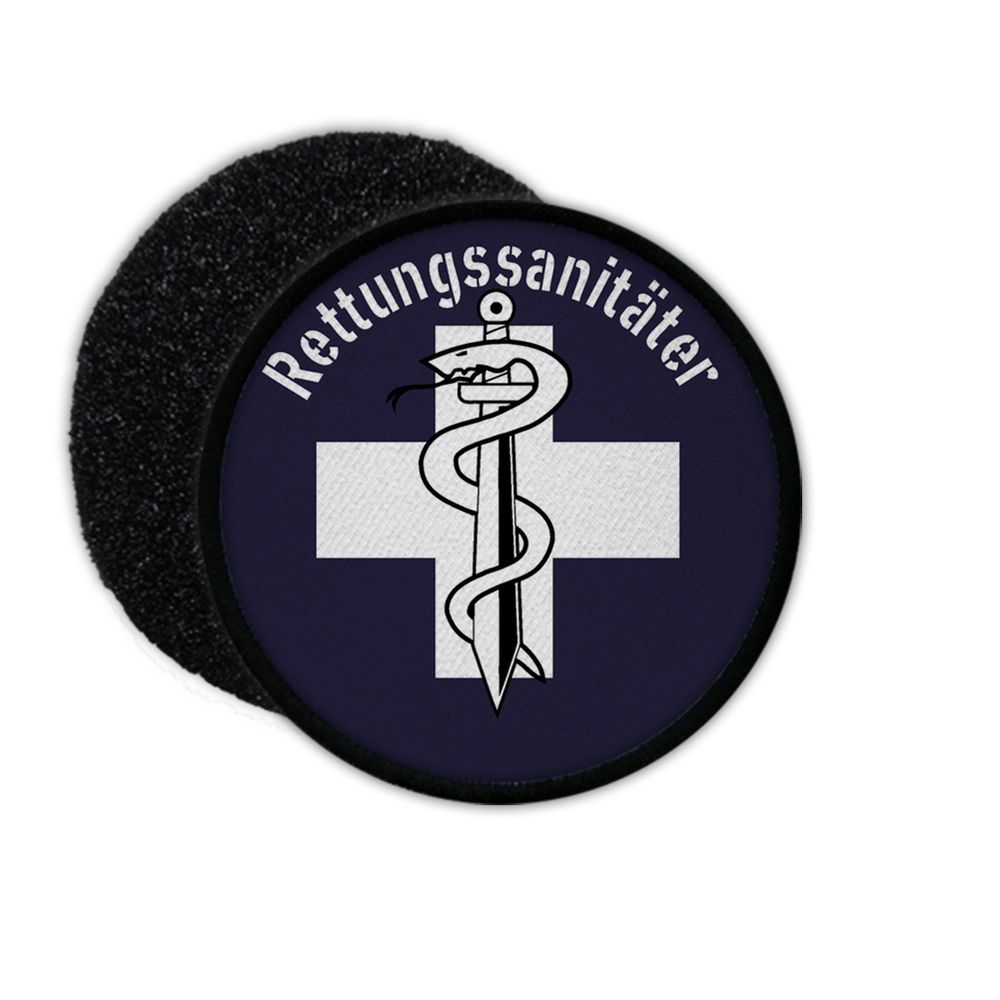 Patch Rettungssanitäter Aufnäher Klett Sanitäter Polizei Bundeswehr Tarn #33452