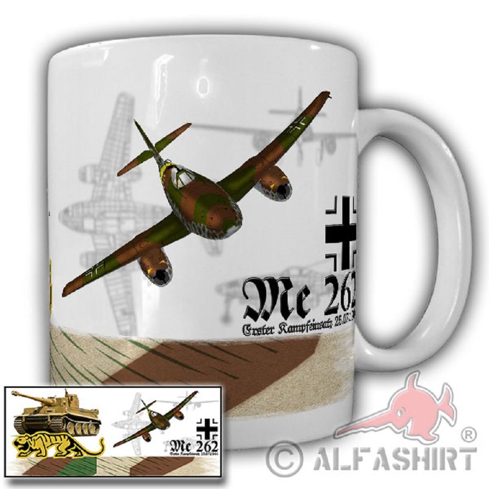 Tiger Panzer Me262 Kampfwagen Messerschmidt Tasse Becher #19878