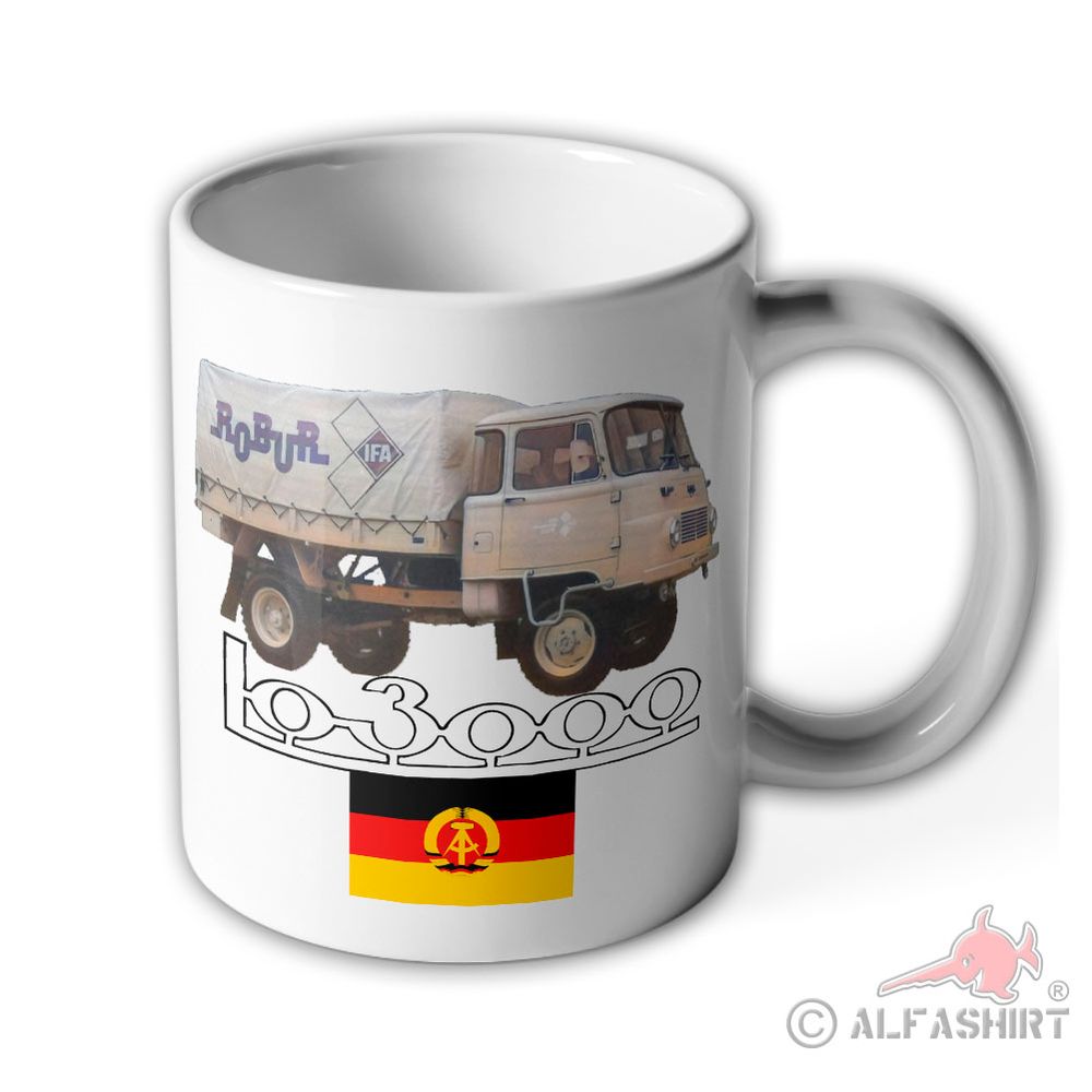 Tasse DDR Lwk Robur IFA Allrad Pritsche Lo3000 Ottomotor Ost Becher #43287