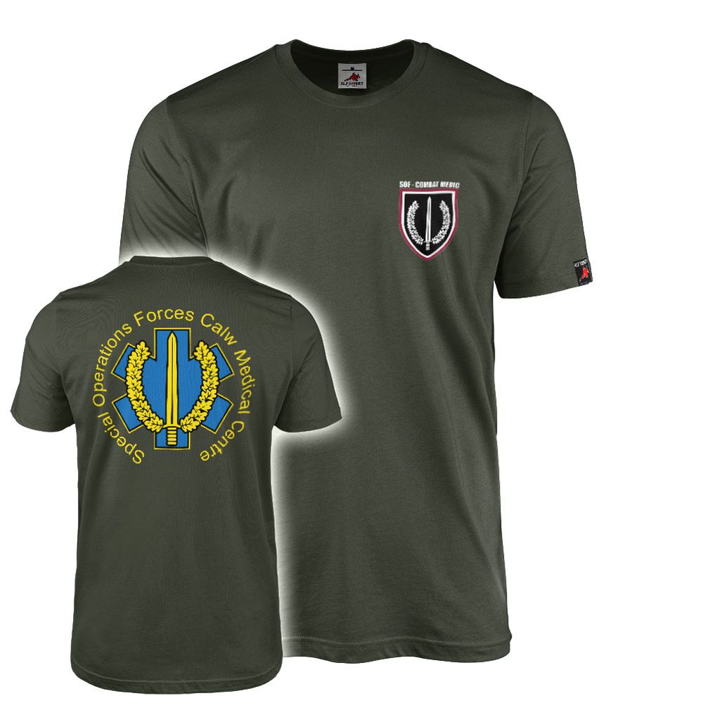 T-Shirt Olive Special Operations Forces Calw Medical Center SOF #47749