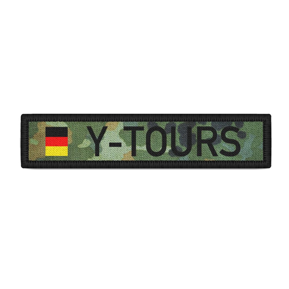 Name patch Y-Tours Bundeswehr Flecktarn Camo license plate Army Fun # 30635