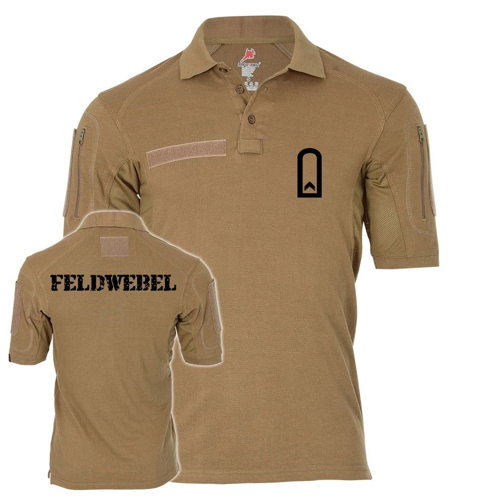 Tactical Poloshirt Alfa - Feldwebel Fw F Dienstgrad Bw Abzeichen #19269
