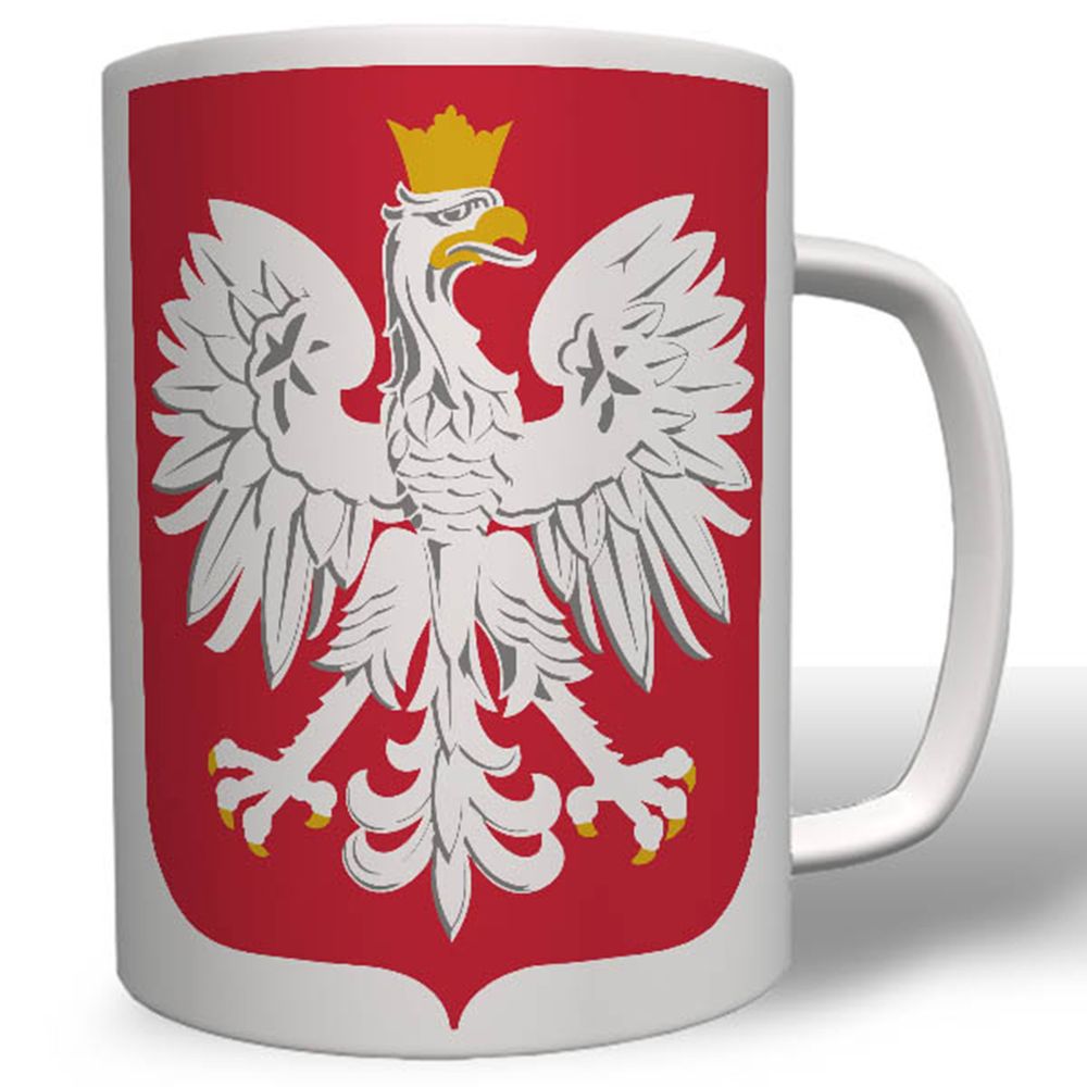 Polska Poland coat of arms badge emblem eagle country cup # 16629