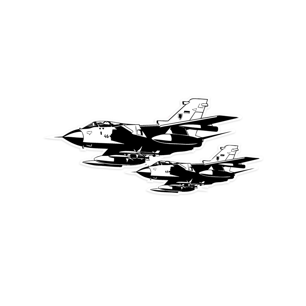 Sticker 10x4cm Luftwaffe Tornado fighter jet multi-role fighter aircraft A6144