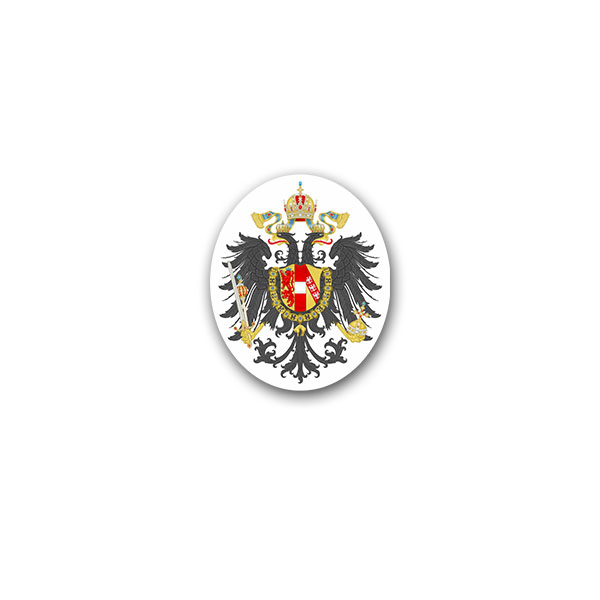 Aufkleber/Sticker Kaisertum Österreich Wien Deutsch Kaisertum Wappen 6x7cm A3173