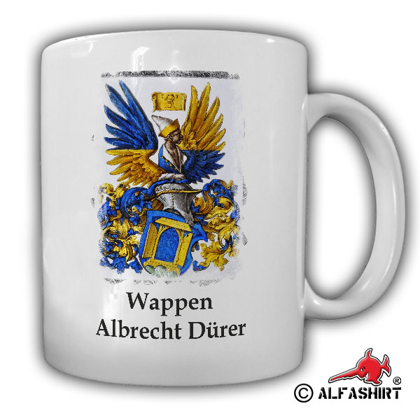 Albrecht Dürer Wappen Glasmaler Monogramm Nürnberg Grafiker Mathe Tasse #16970