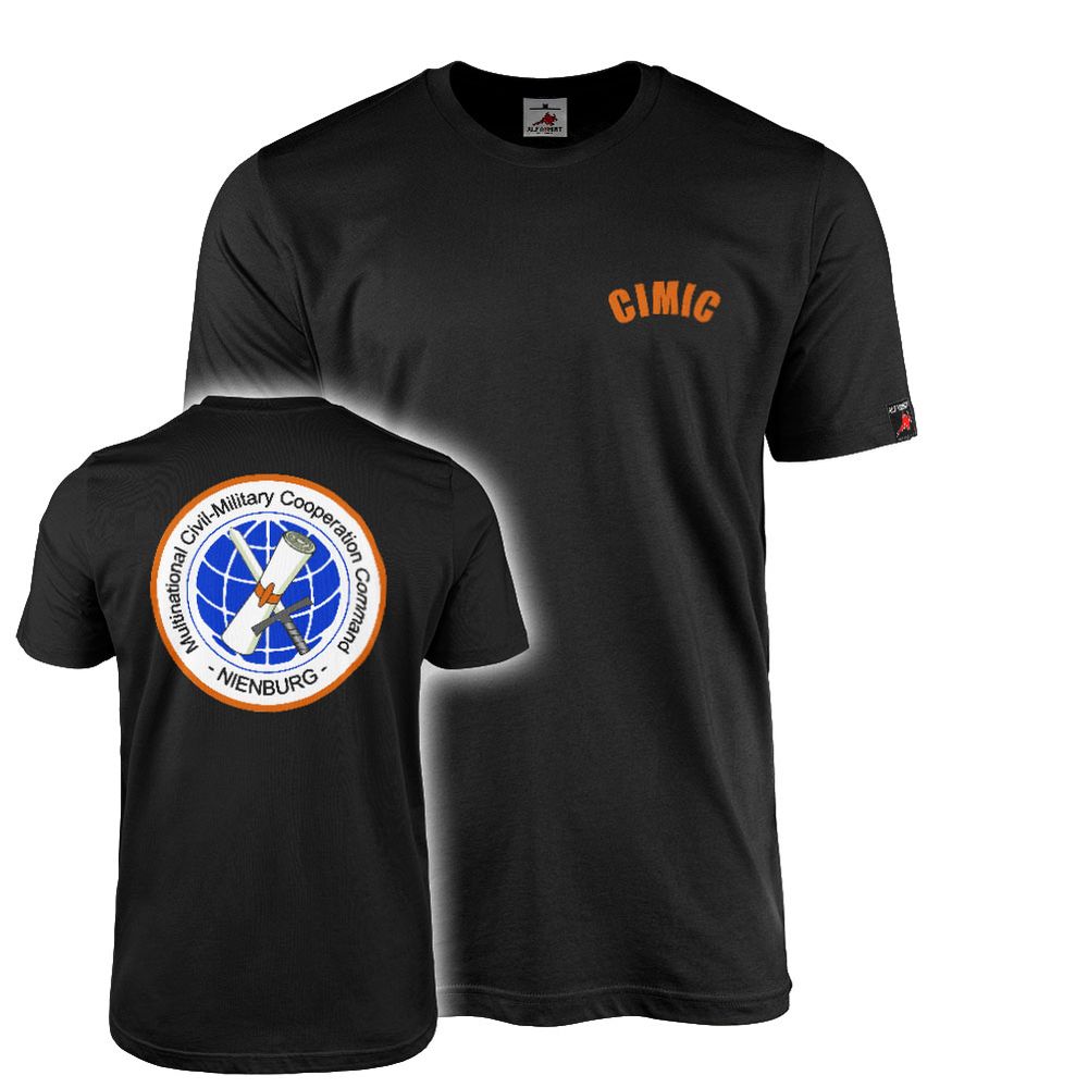 T-Shirt Multinational CIMIC Command Nienburg Weser Civilian Military #44406
