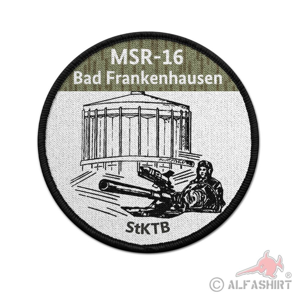 Patch MSR 16 Motschützenregimant Bad Frankenhausen NVA Robert Uhrig 9cm#39260