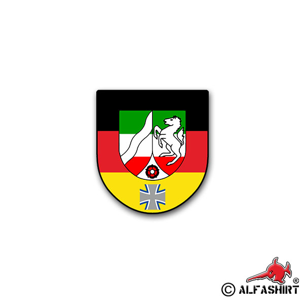 Sticker RSU Kp NRW Backup Support Company BW 6x7cm A2134