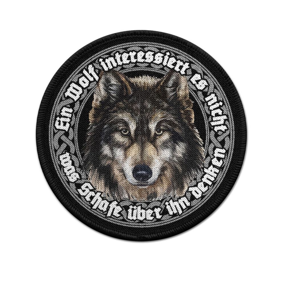 Patch Wolf Fenrir Ein Wolf interessiert es nicht was Schafe #36167