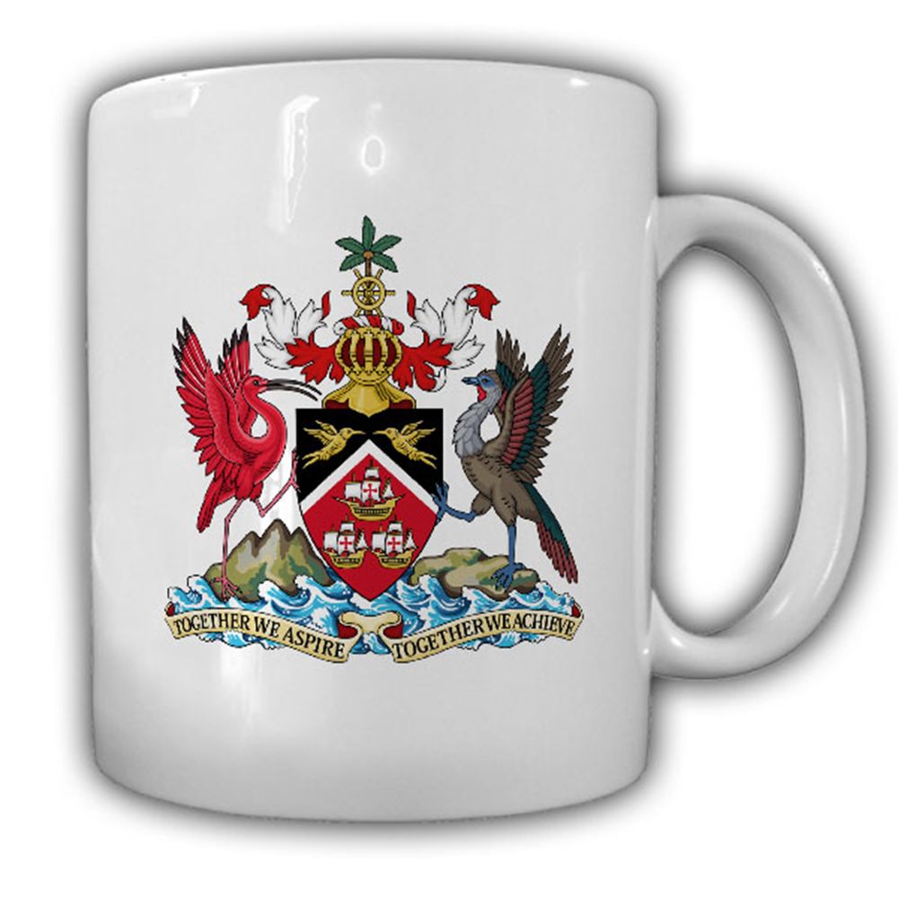 Tasse Trinidad und Tobago Wappen Emblem Kaffee Becher #13947