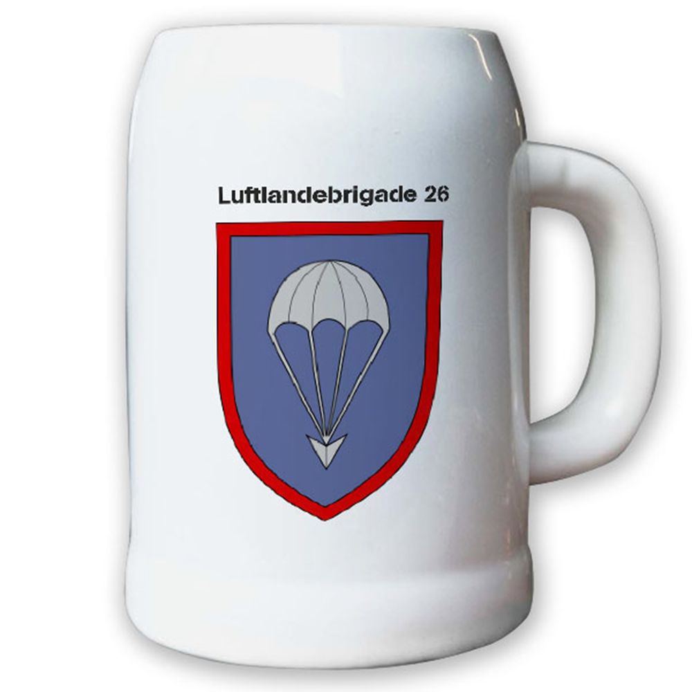Krug / Bierkrug 0,5l -Bierkrug Luftlandebrigade 26 Einheit LLBrig 26 #12970