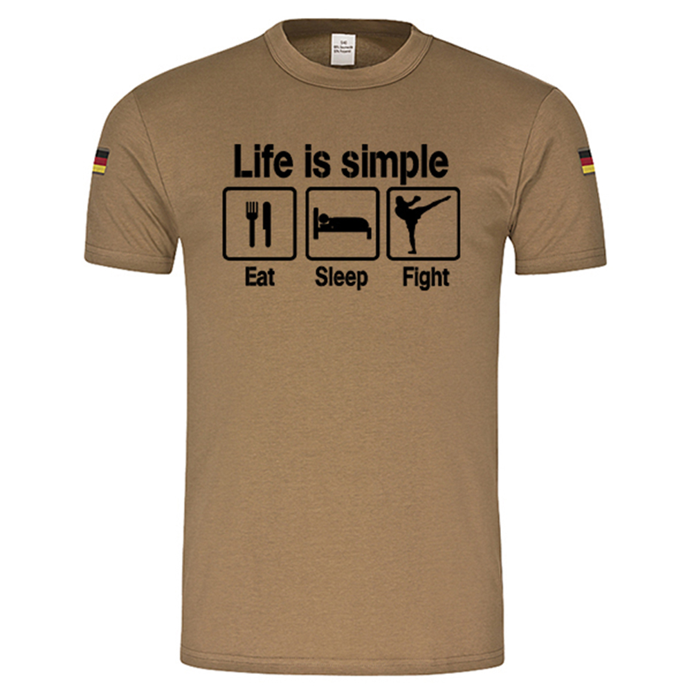 BW Tropics Life is Simple - Eat - Sleep - Fight original BW Tropical Shirt # 14982