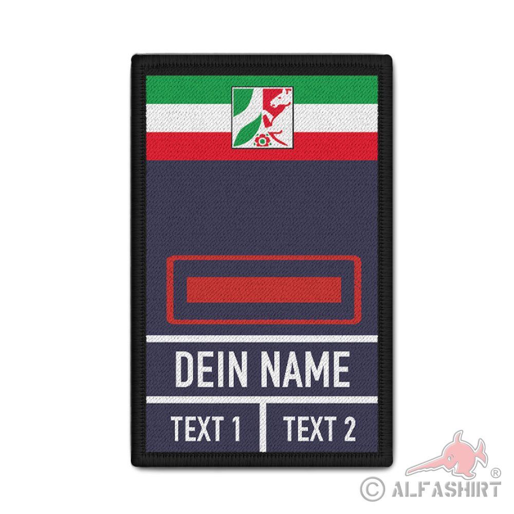 Rank Patch Feuerwehr Dienstgrad Freiwillige NRW Dein Name Personalisiert #38541