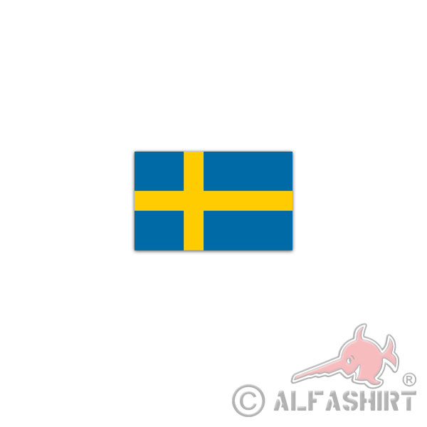 Aufkleber/Sticker Königreich Schweden Fahne Sverige Nordeuropa 11x7cm A2913
