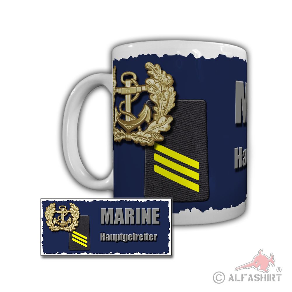 Tasse Marine Hauptgefreiter Flottendienstboot Eckernförde Bundeswehr #29299